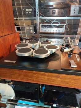 Preview: EBS  FP-2001 Direct Drive Plattenspieler von 1976 U.K. mit SAEC WE-308 Tonarm Ortofom VMS-30